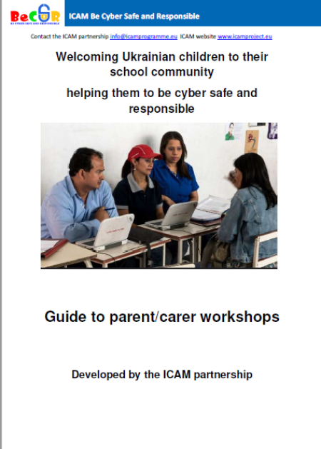 cover page showing a consultation session with a parent