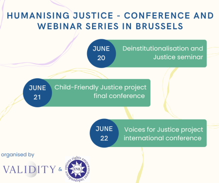 Humanising Justice—Conference and Webinars Series in Brussels 